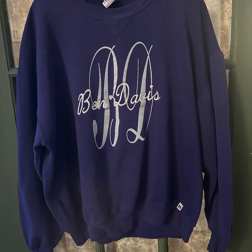 Vintage Ben Davis High School Crewneck Purple XL